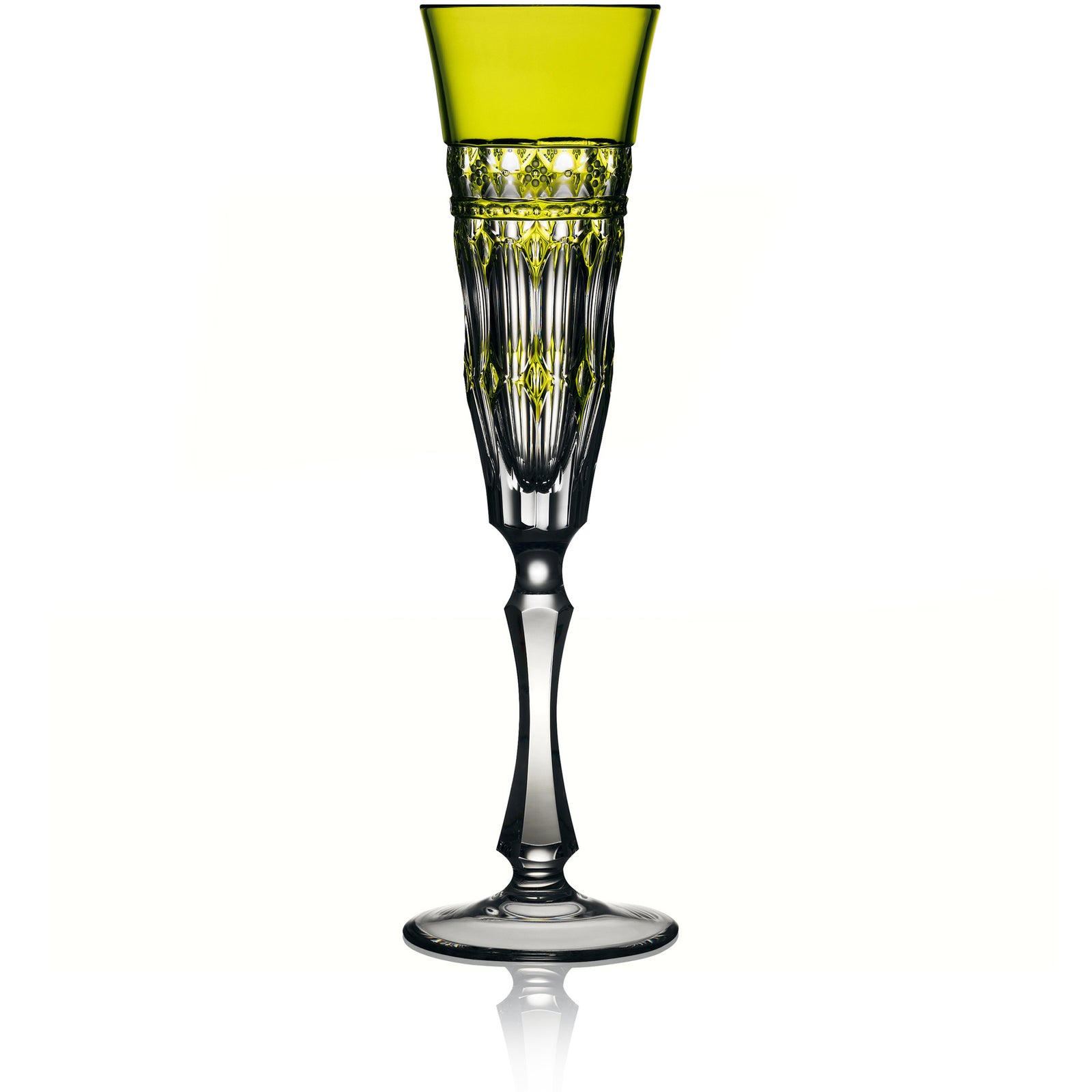 Yellow Green Flute Glass | Hock | Barcelona
