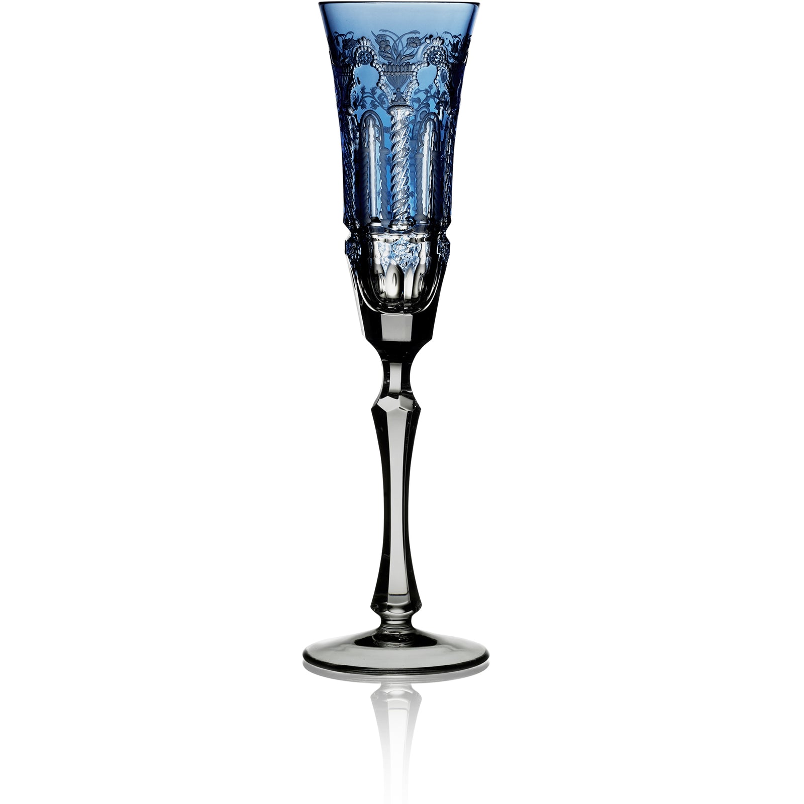 Sky Blue Flute Glass | Hock | Athens