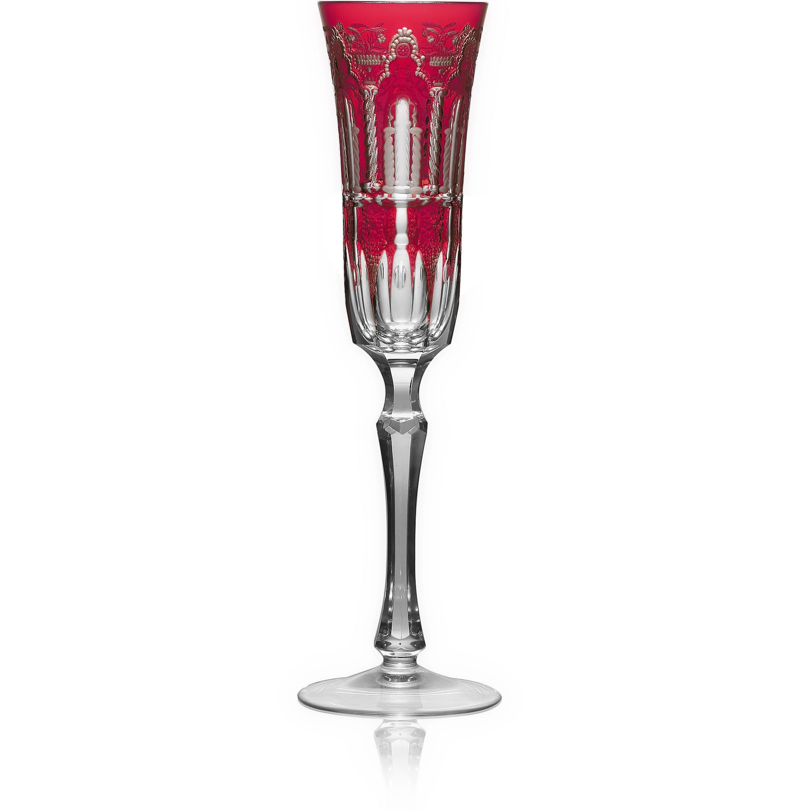 Raspberry Flute Glass | Hock | Athens