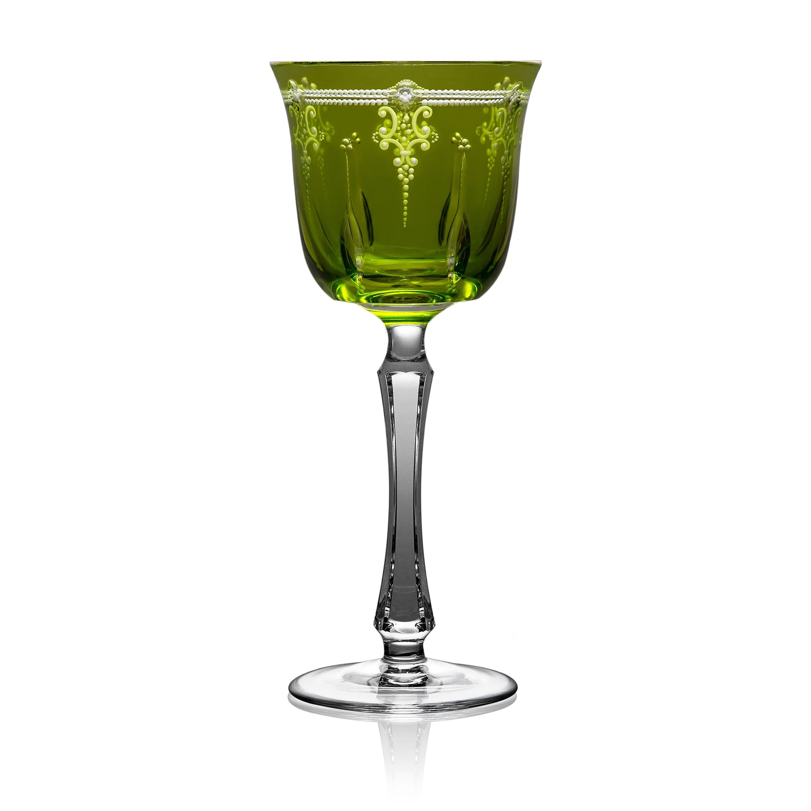 Yellow Green Cordial Glass | Hock | Lisbon