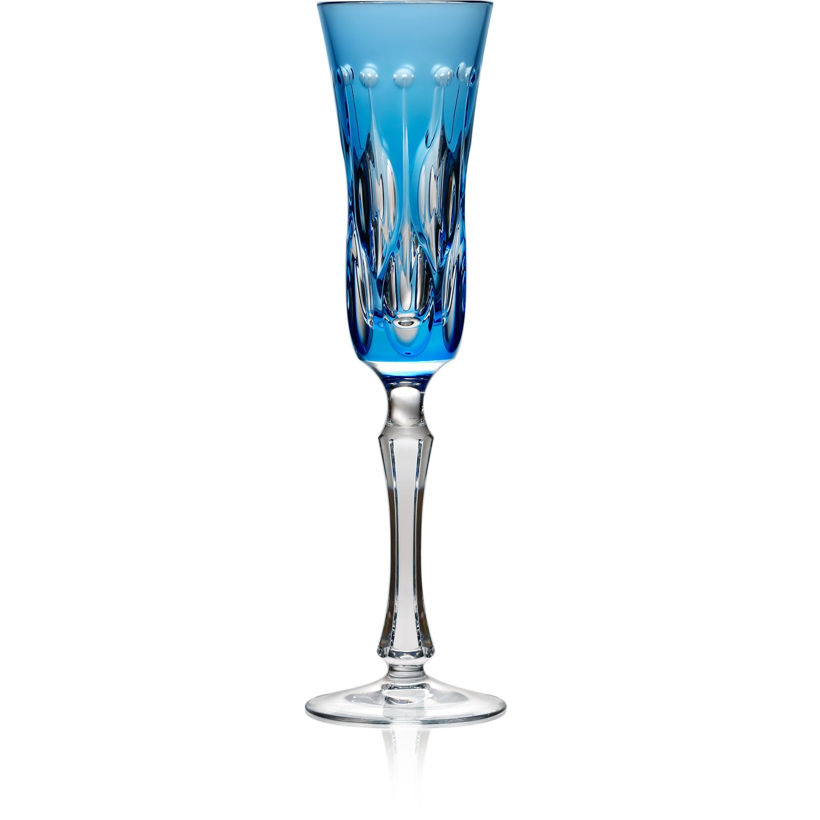 Sky Blue Flute Glass | Hock | Renaissance