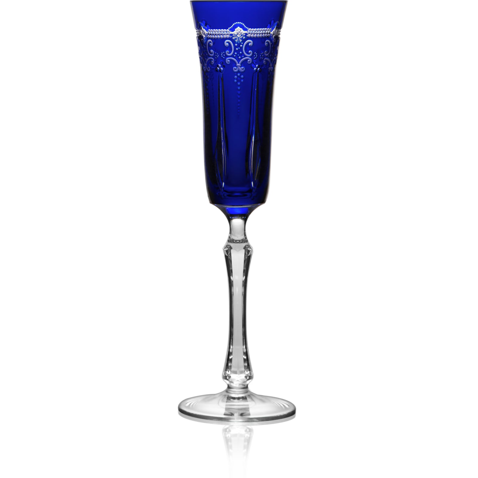 Cobalt Blue Flute Glass, grand | Lisbon