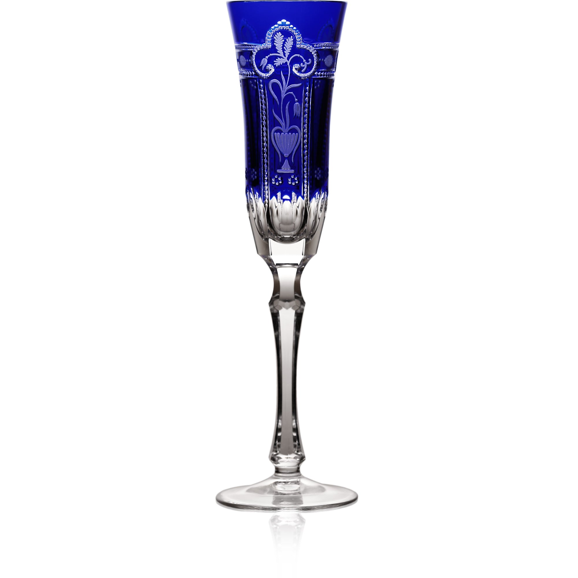 Cobalt Blue Flute Glass, grand | Imperial