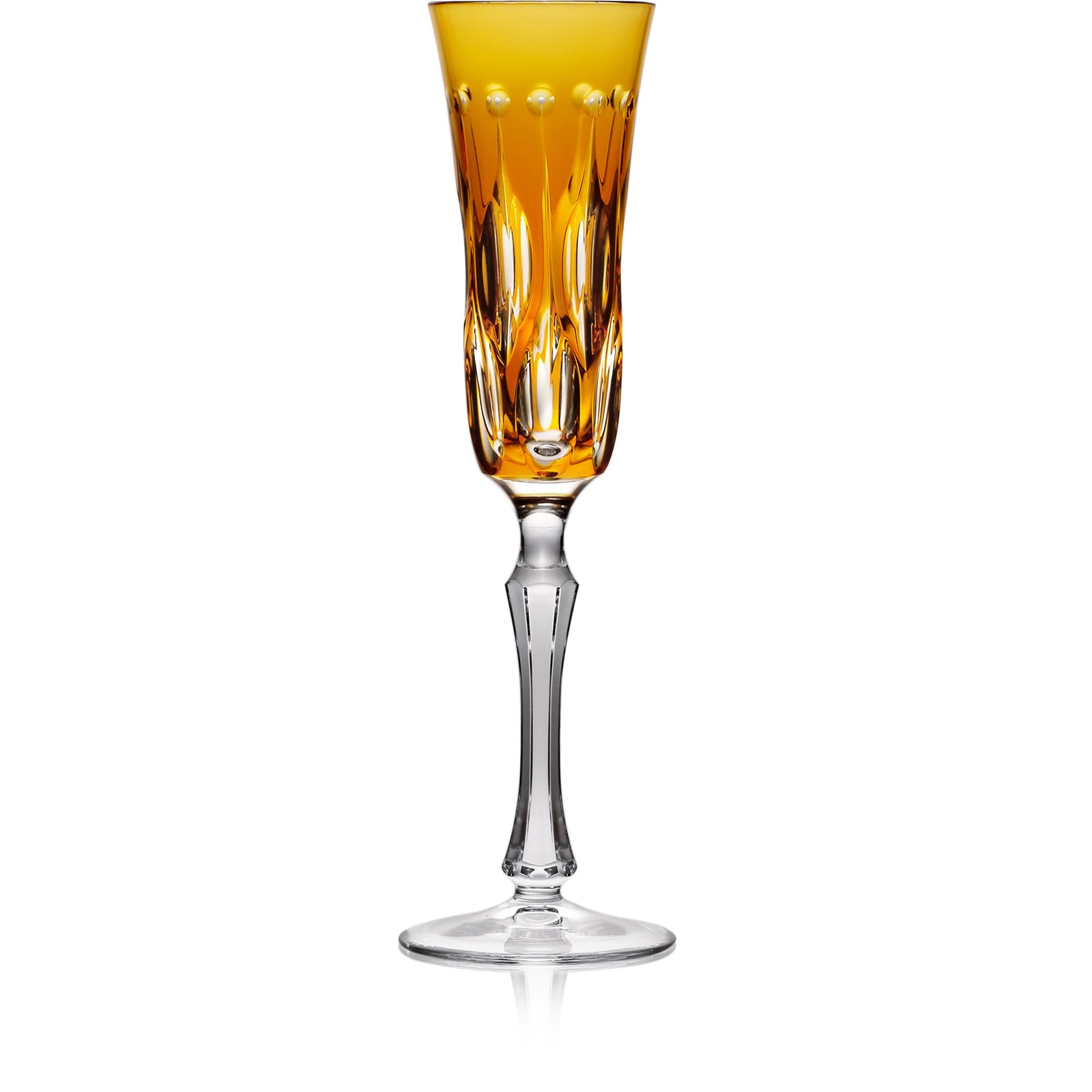 Amber Flute Glass | Hock | Renaissance