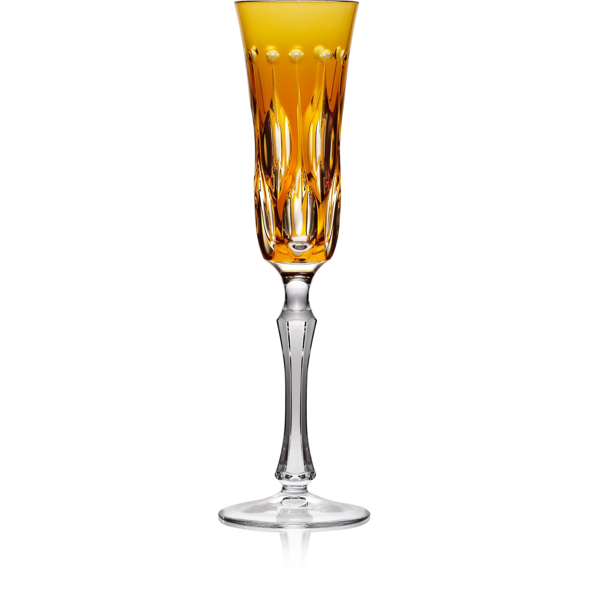 Amber Flute Glass | Hock | Renaissance