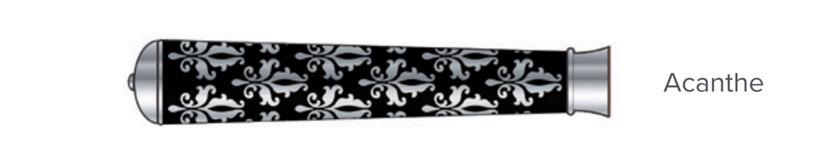Dinner Fork | Silver Plated / Enamel handle | Violet blue | Acanthe