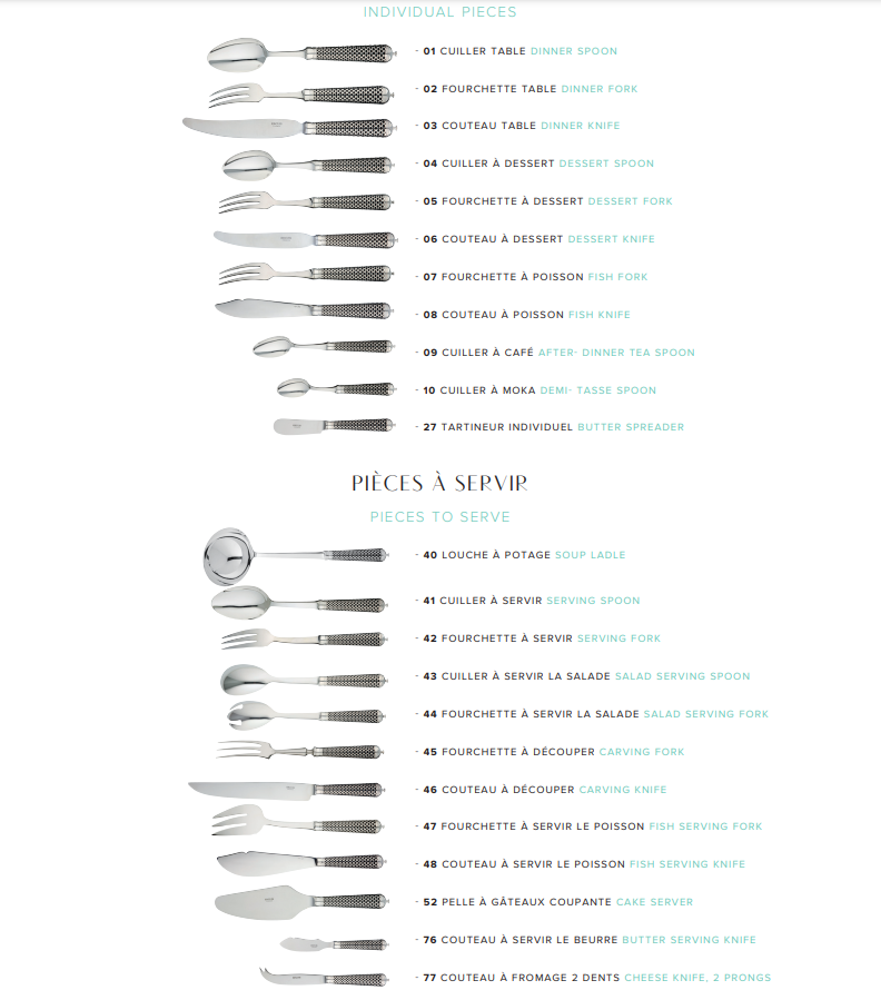 Dinner Spoon Sterling Silver Gold Accents | Prestige Calypso Vert