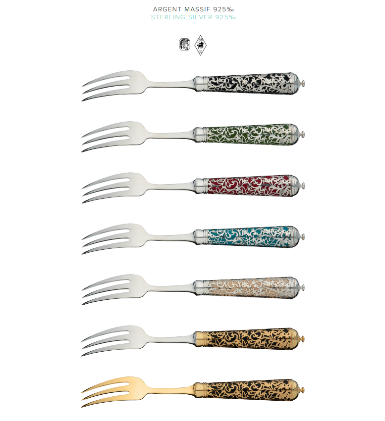 Dinner Fork Sterling Silver Gilt | Prestige L'Insolent Ivoire