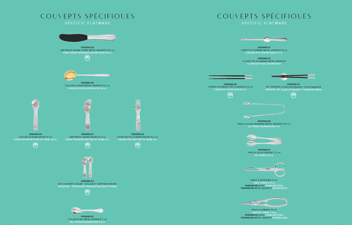 Lobster Tong | Stainless Steel | Couverts Spécifiques