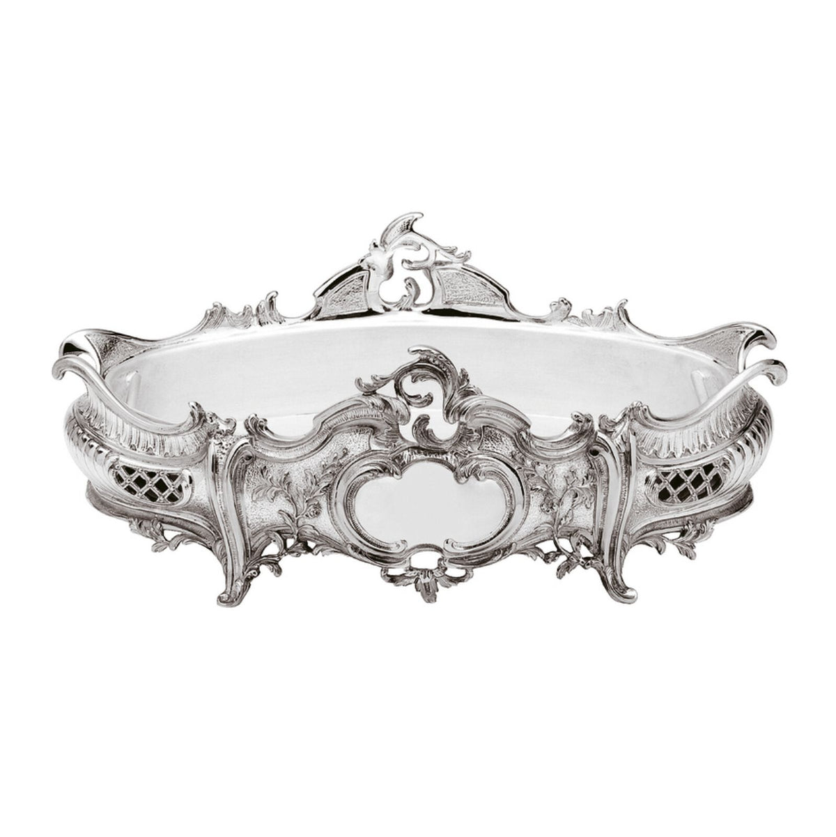 Jardinière Cm 36x24 H 14,5 | Silver Plated  | Prestige Louis XV