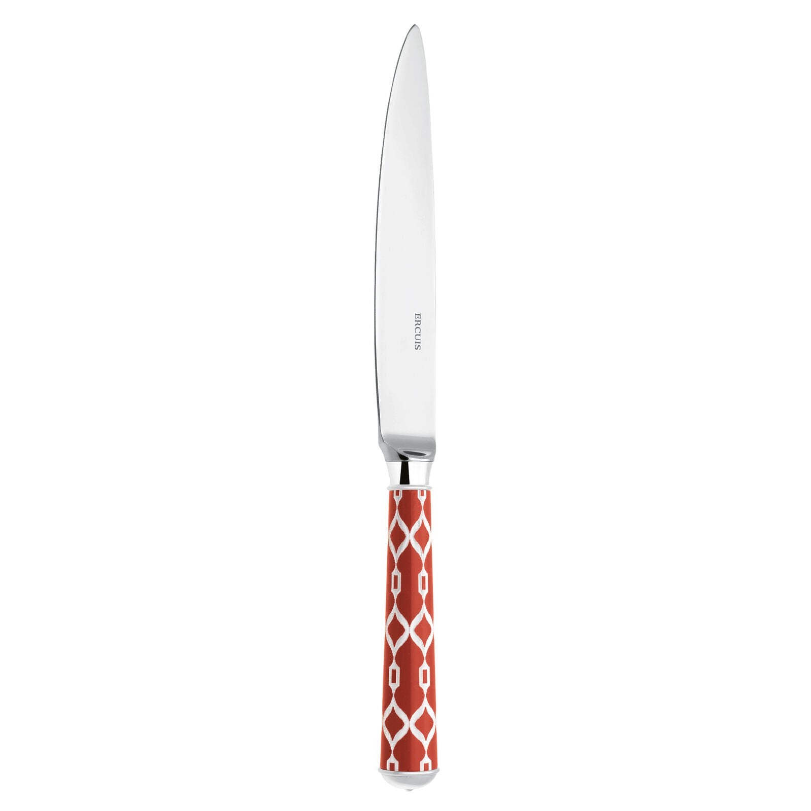 Dinner Knife | Silver Plated / Enamel handle | Powder pink | Icône