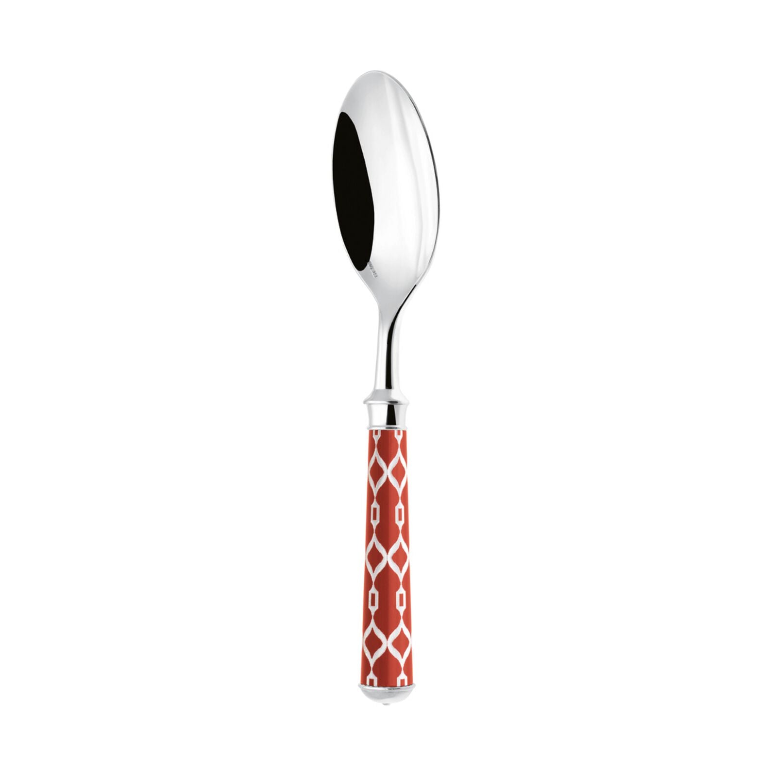 Dessert Spoon | Silver Plated / Enamel handle | Mahogany | Icône