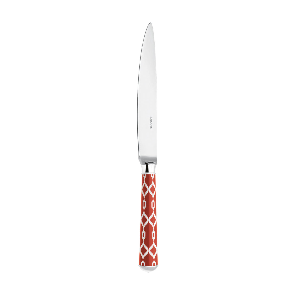 Dessert Knife | Silver Plated / Enamel handle | Mahogany | Icône
