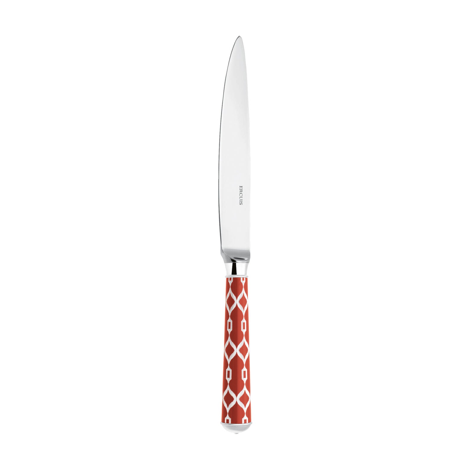 Dessert Knife | Silver Plated / Enamel handle | Mahogany | Icône