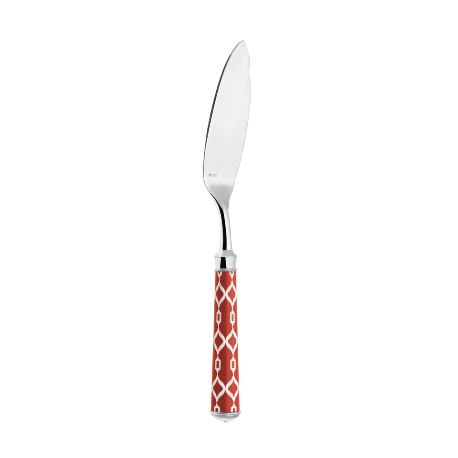 Fish Knife | Silver Plated / Enamel handle | Mahogany | Icône