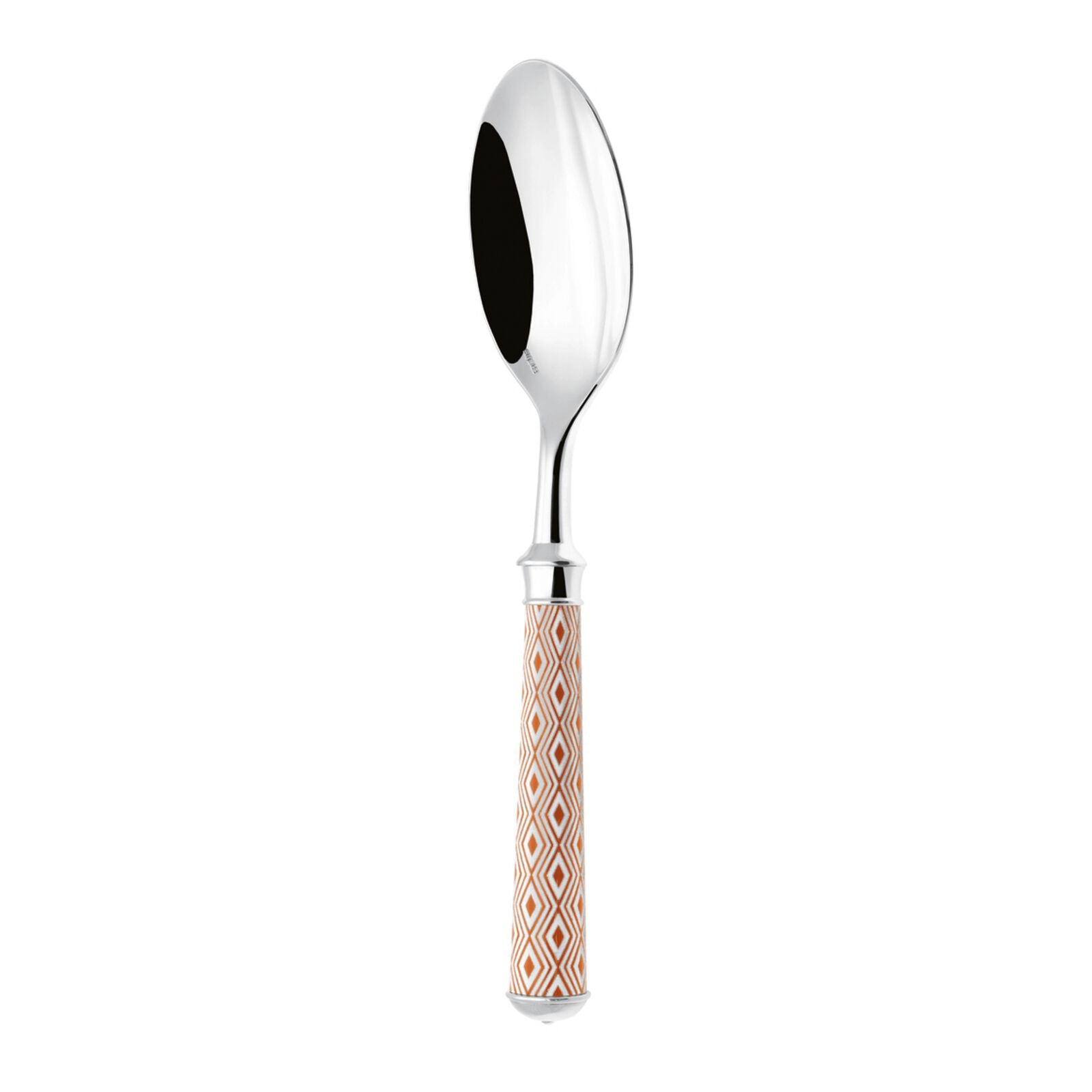 Dinner Spoon | Silver Plated / Enamel handle | Orange | Arlequin