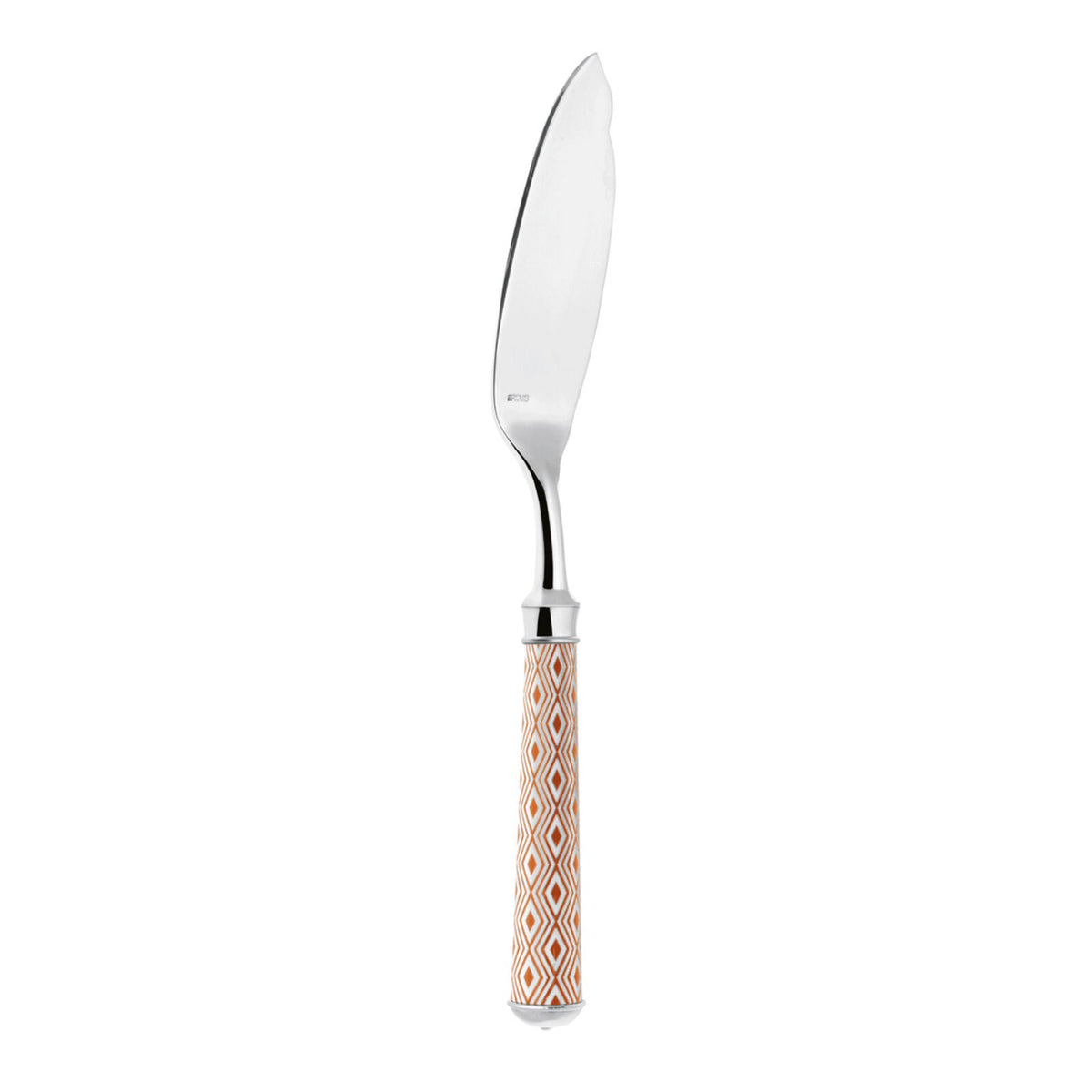 Fish Knife | Silver Plated / Enamel handle | Apple | Arlequin