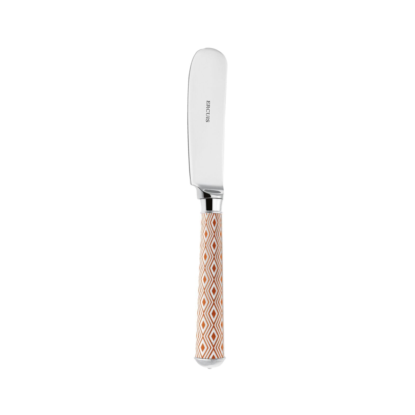 Butter Knife | Silver Plated / Enamel handle | Orange | Arlequin