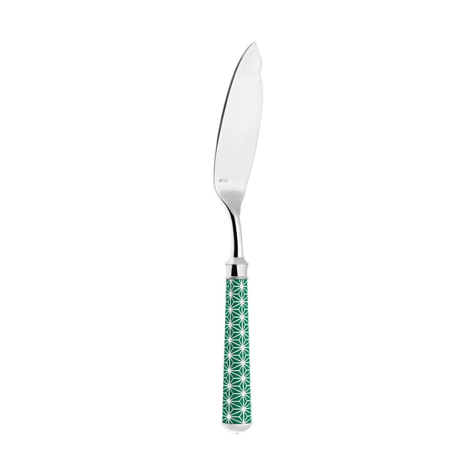 Fish Knife | Silver Plated / Enamel handle | Fuchsia | Origami