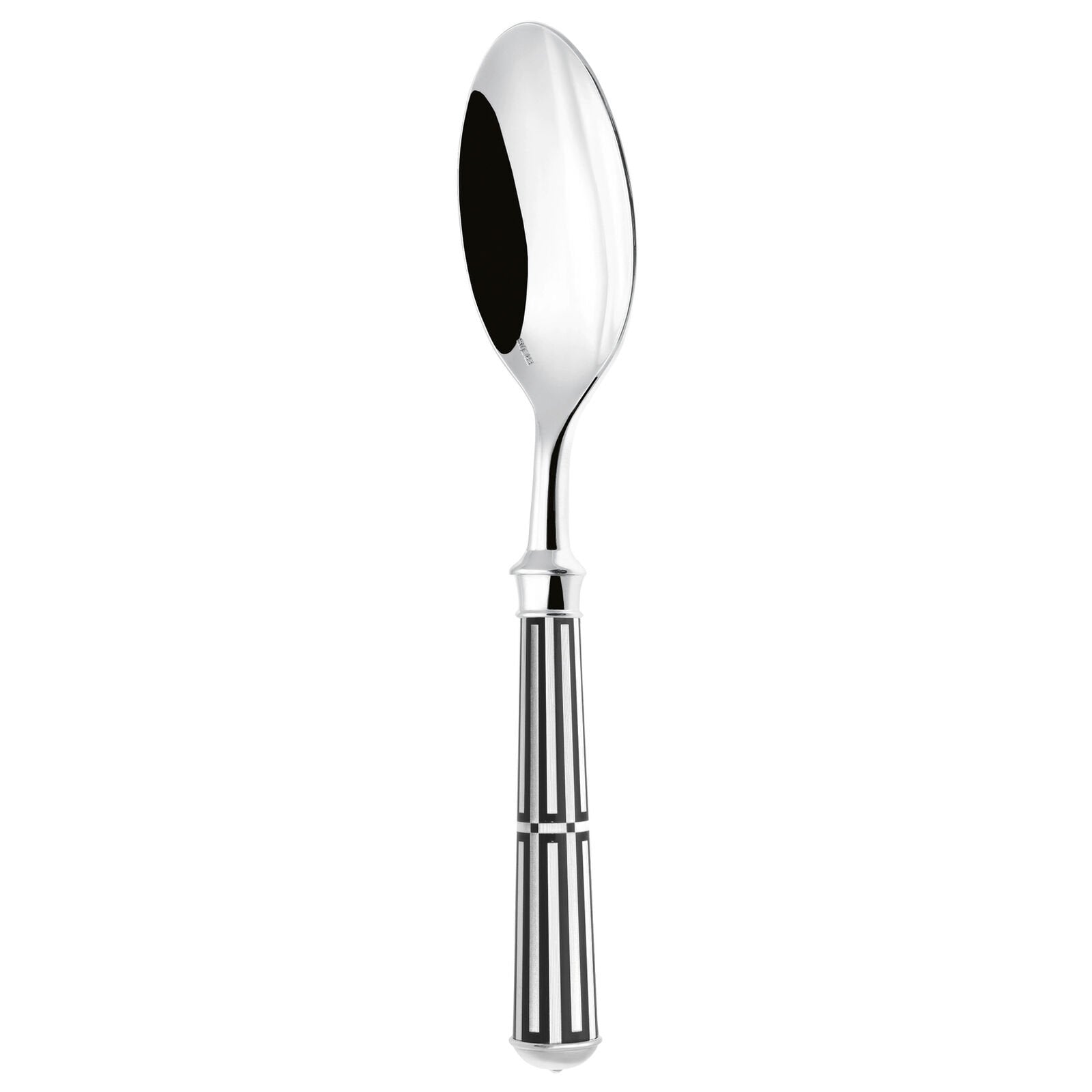 Dinner Spoon | Silver Plated / Enamel handle | Orange | Paquebot