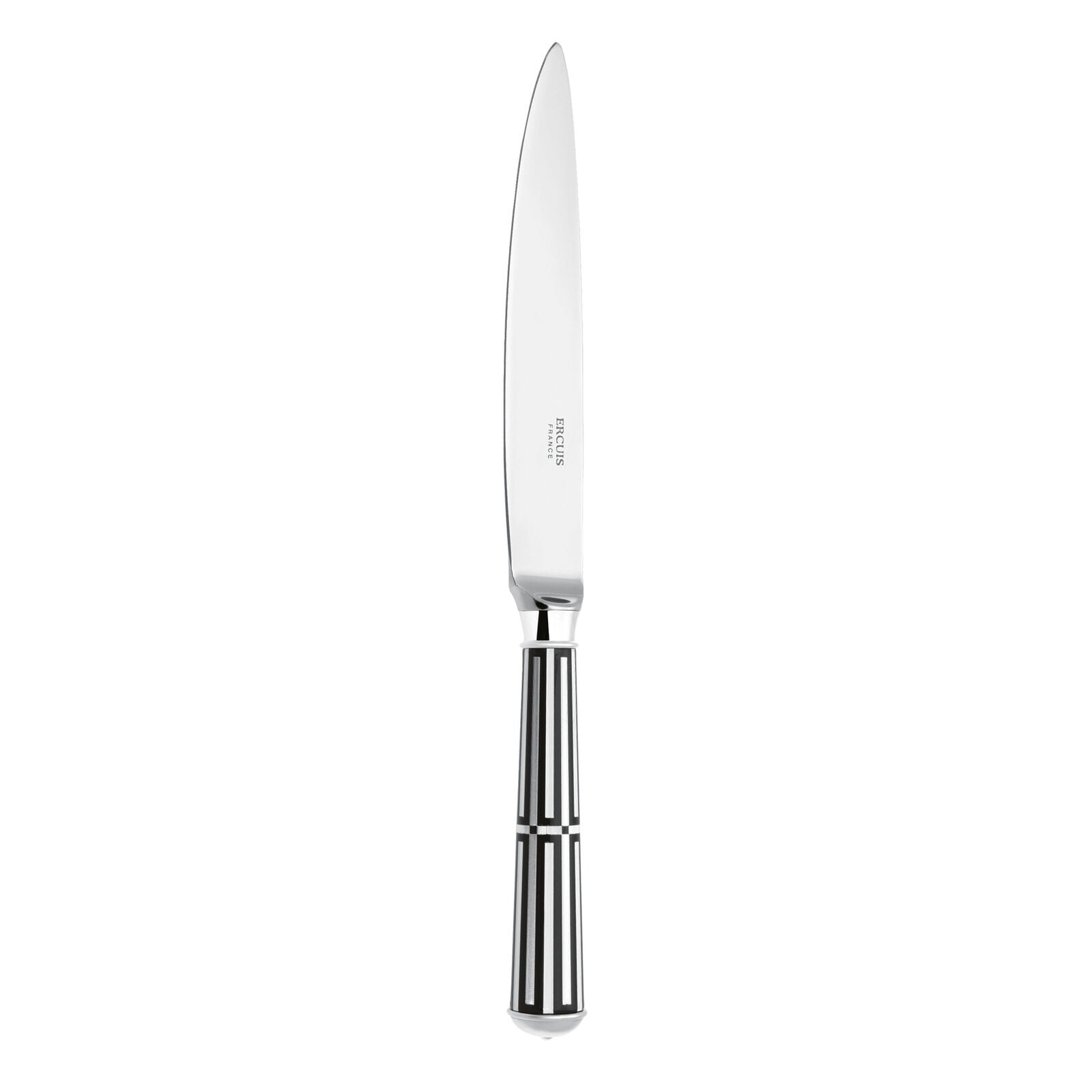 Dinner Knife | Silver Plated / Enamel handle | Mahogany | Paquebot