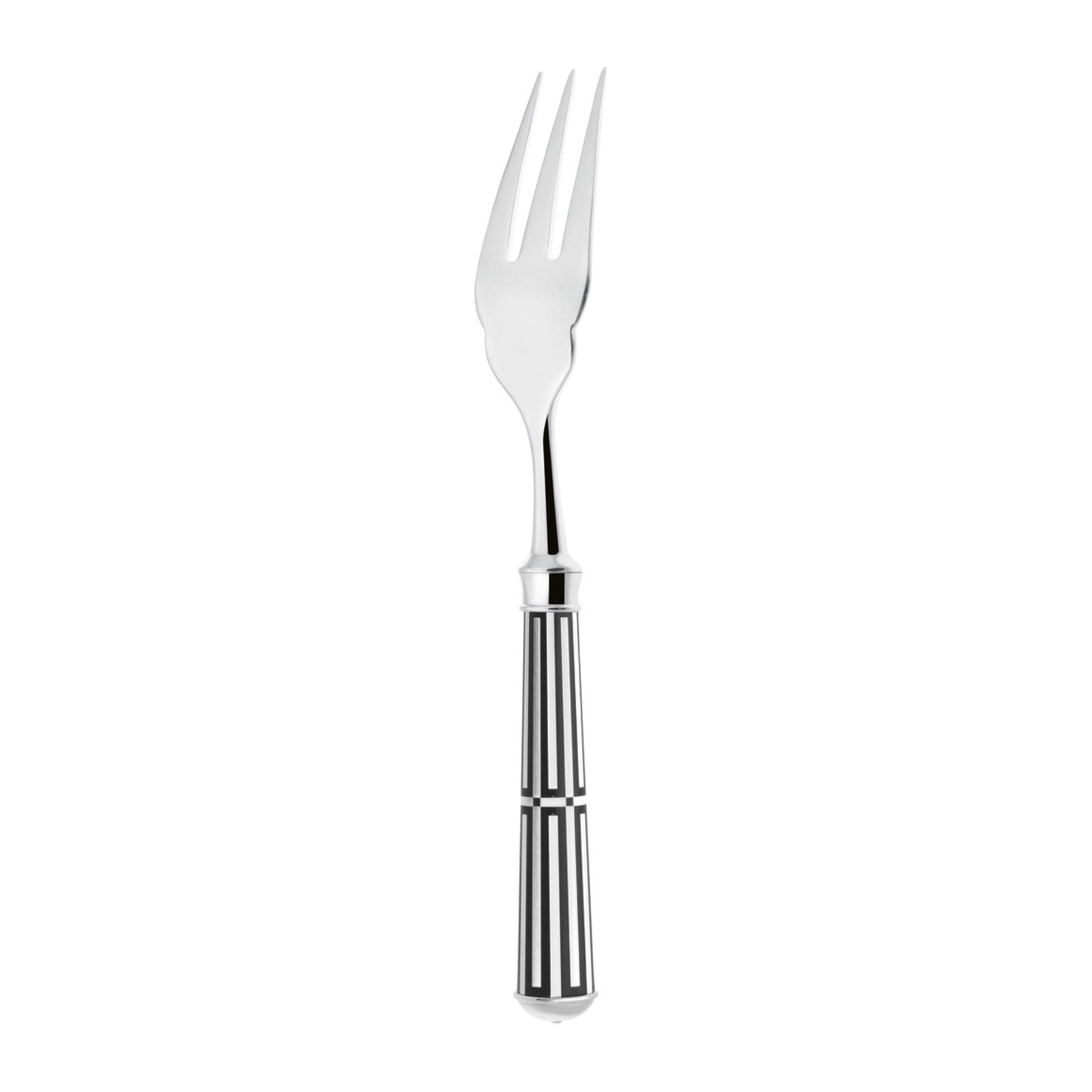Fish Fork | Silver Plated / Enamel handle | Pink Orange | Paquebot