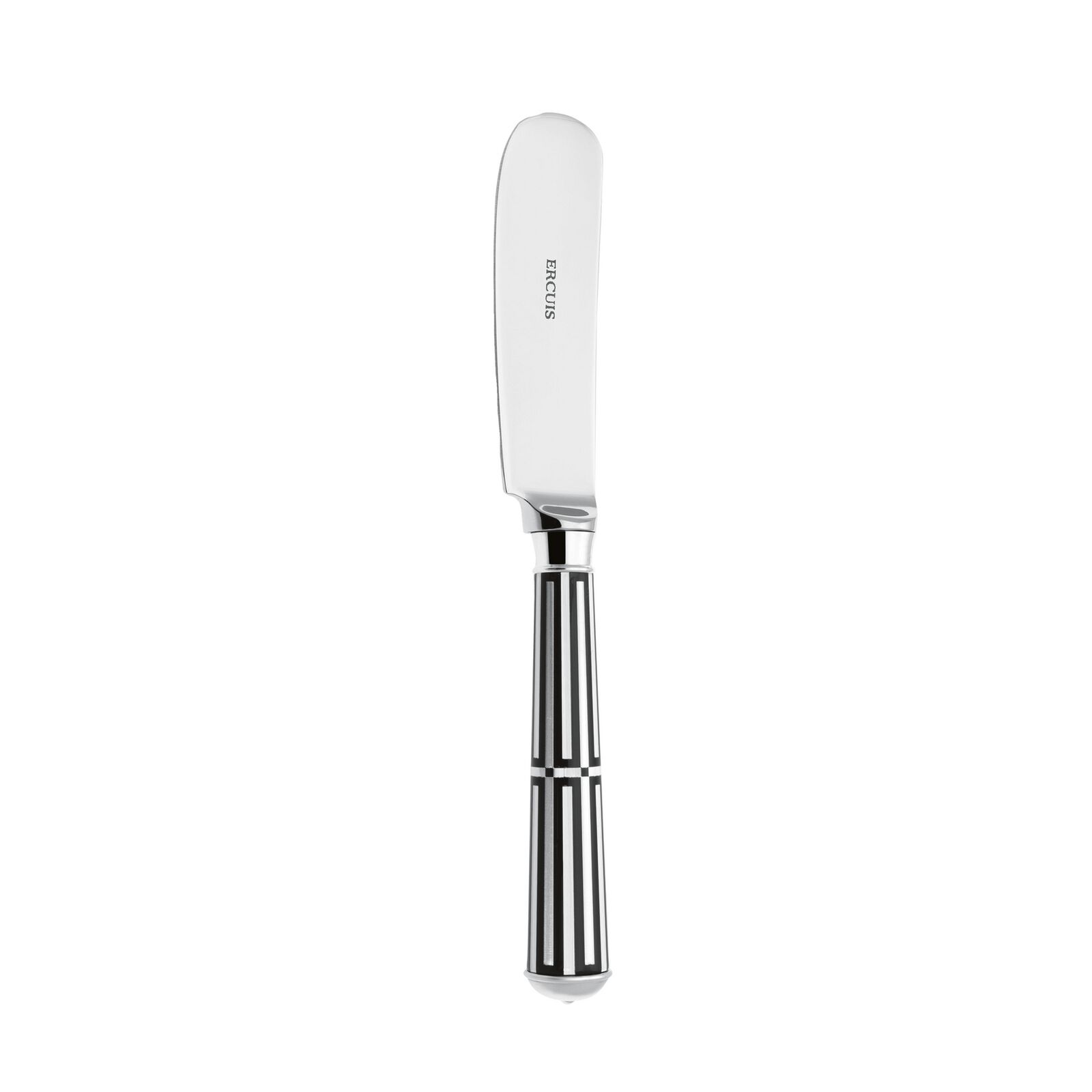 Butter Knife | Silver Plated / Enamel handle | Black | Paquebot