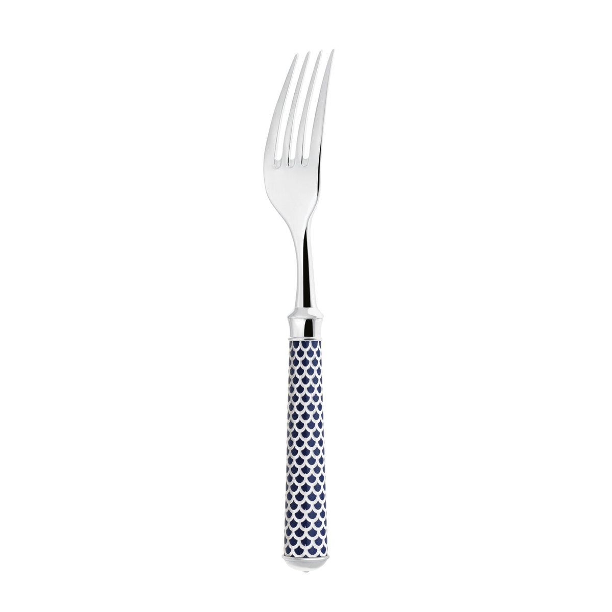 Dinner Fork | Silver Plated / Enamel handle | Mahogany | Coupole