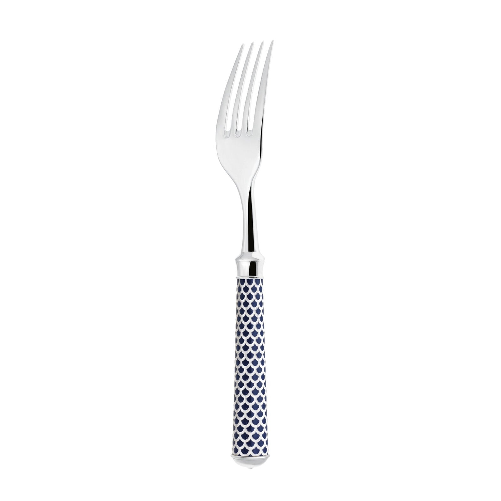 Dinner Fork | Silver Plated / Enamel handle | Blue | Coupole