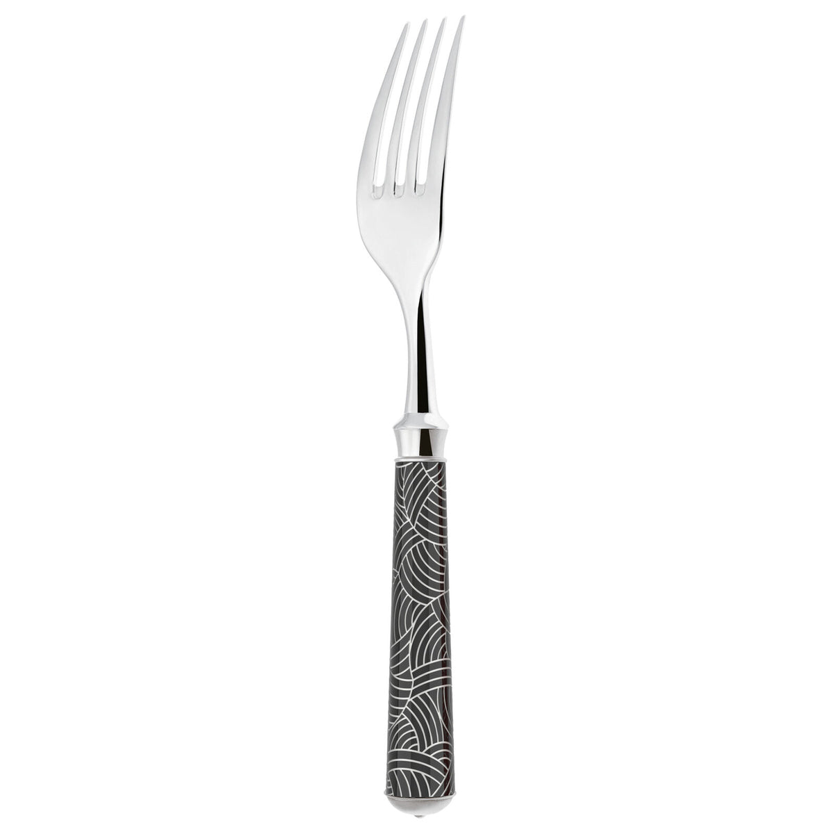 Dinner Fork | Silver Plated / Enamel handle | Mahogany | Imari