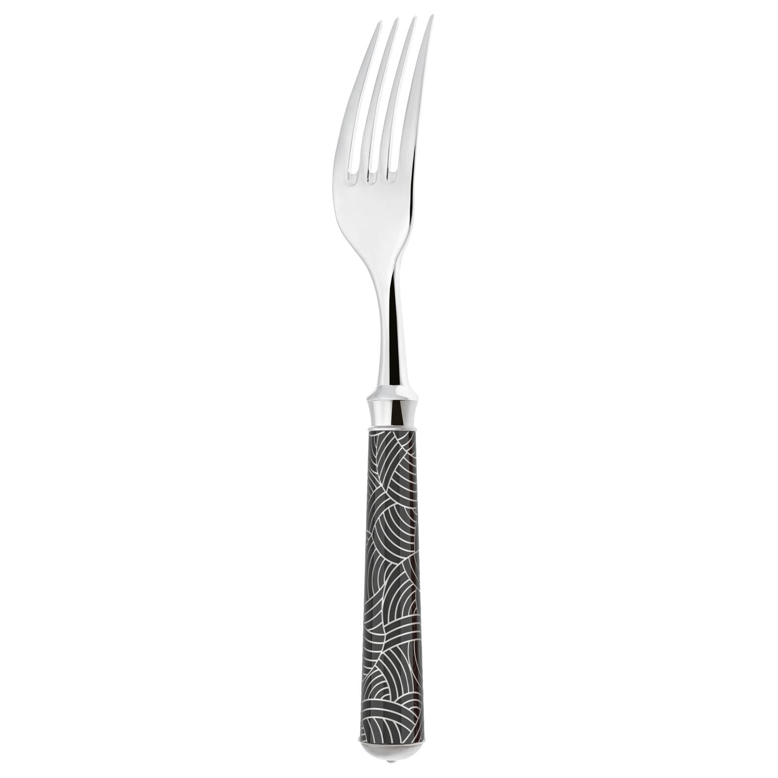 Dinner Fork | Silver Plated / Enamel handle | Black | Imari