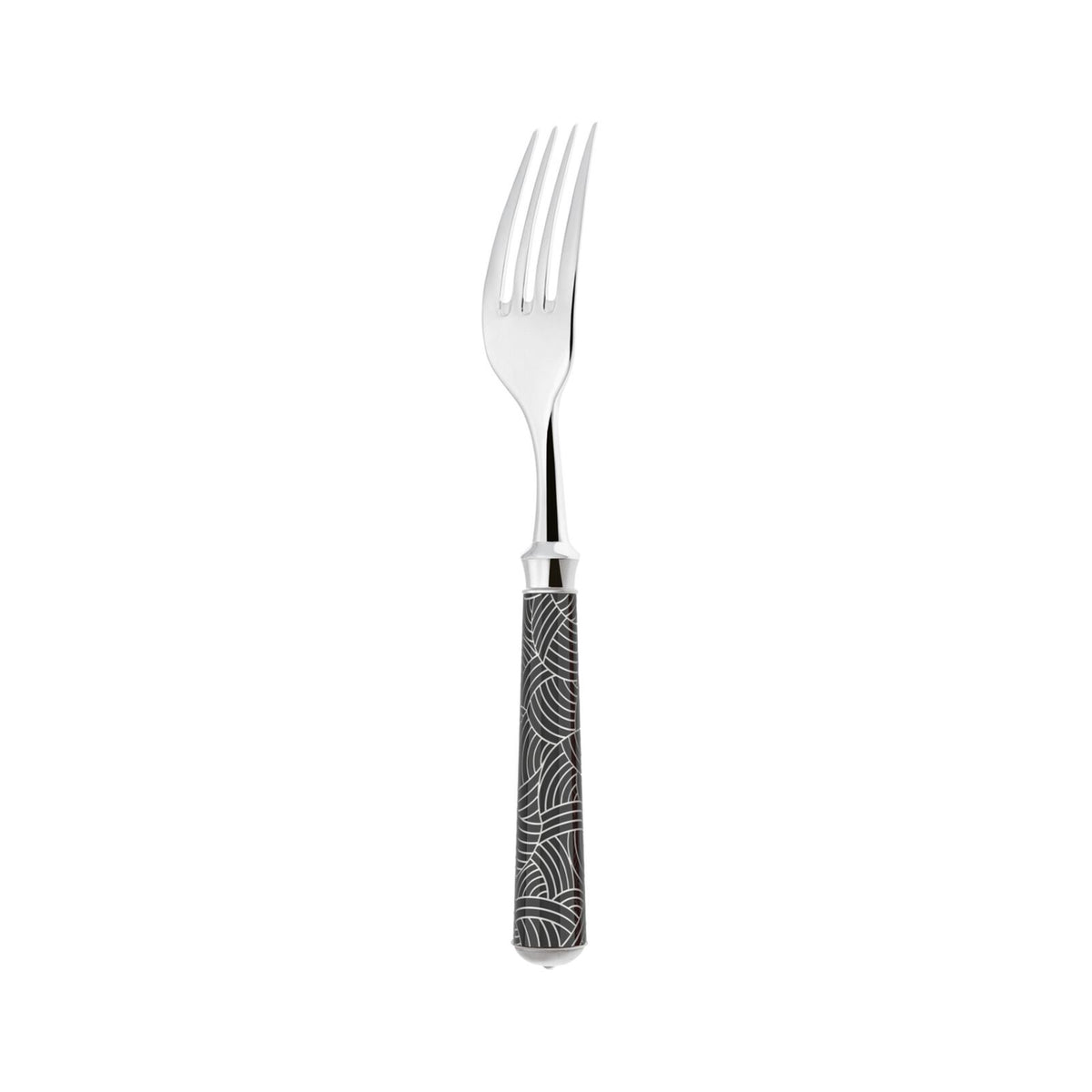 Dessert Fork | Silver Plated / Enamel handle | Mahogany | Imari