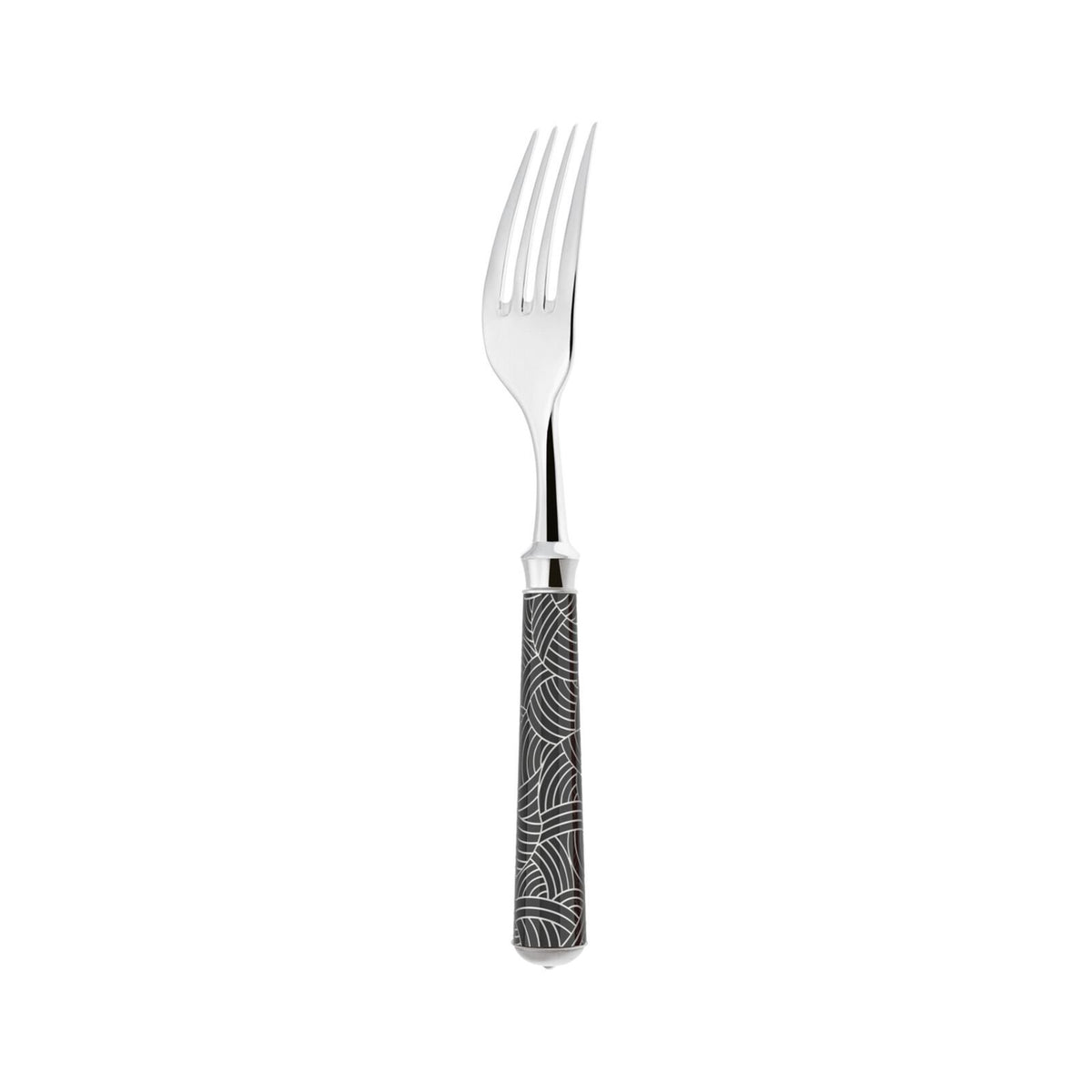Dessert Fork | Silver Plated / Enamel handle | Fuchsia | Imari