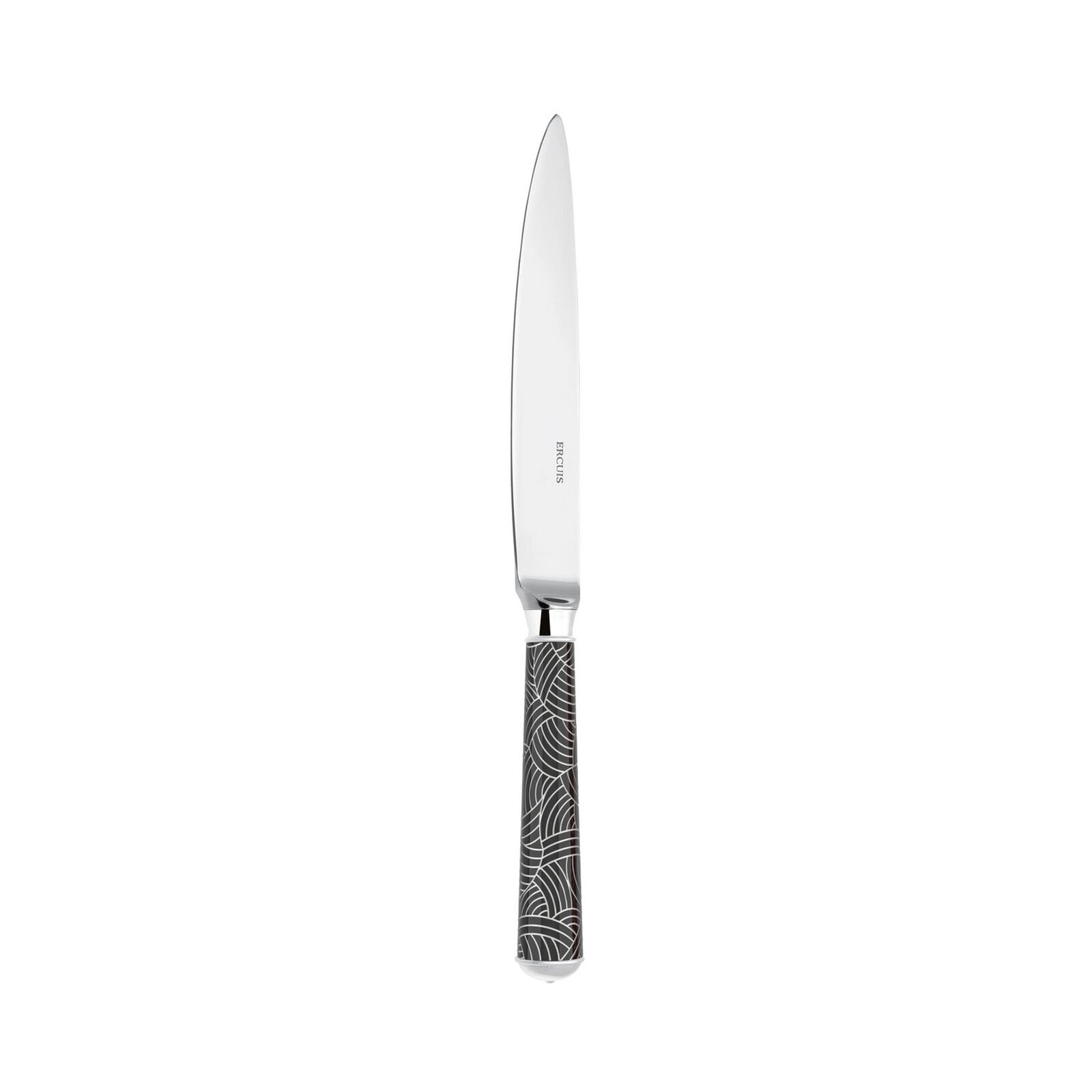 Dessert Knife | Silver Plated / Enamel handle | Pink Orange | Imari