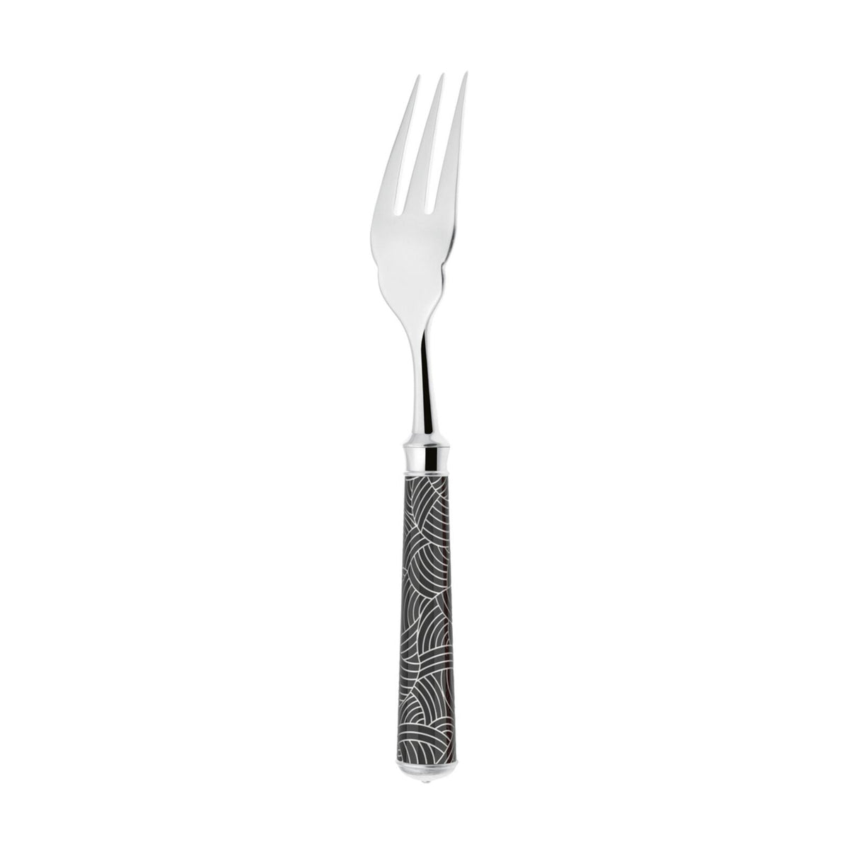 Fish Fork | Silver Plated / Enamel handle | Yellow | Imari
