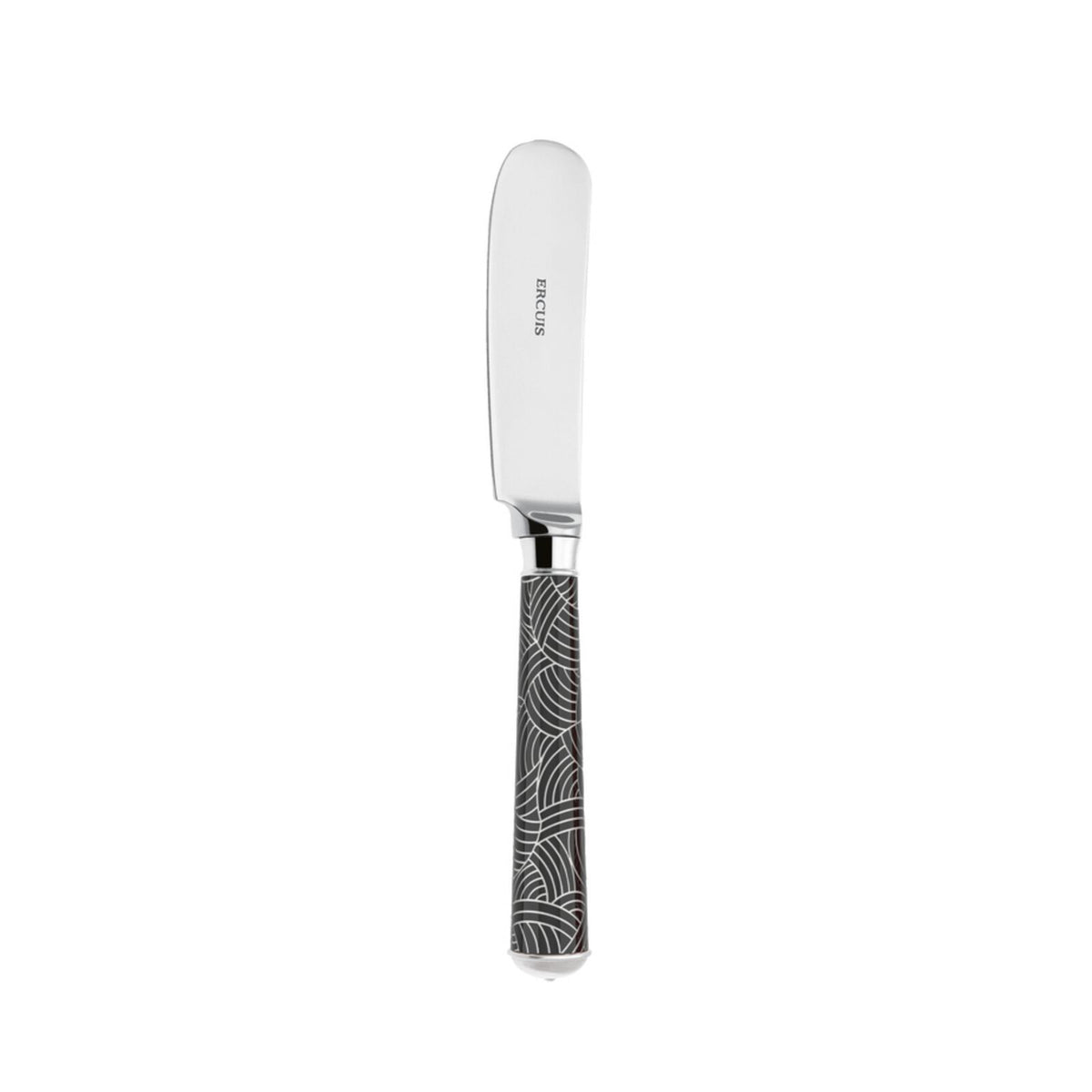 Butter Knife | Silver Plated / Enamel handle | Mahogany | Imari