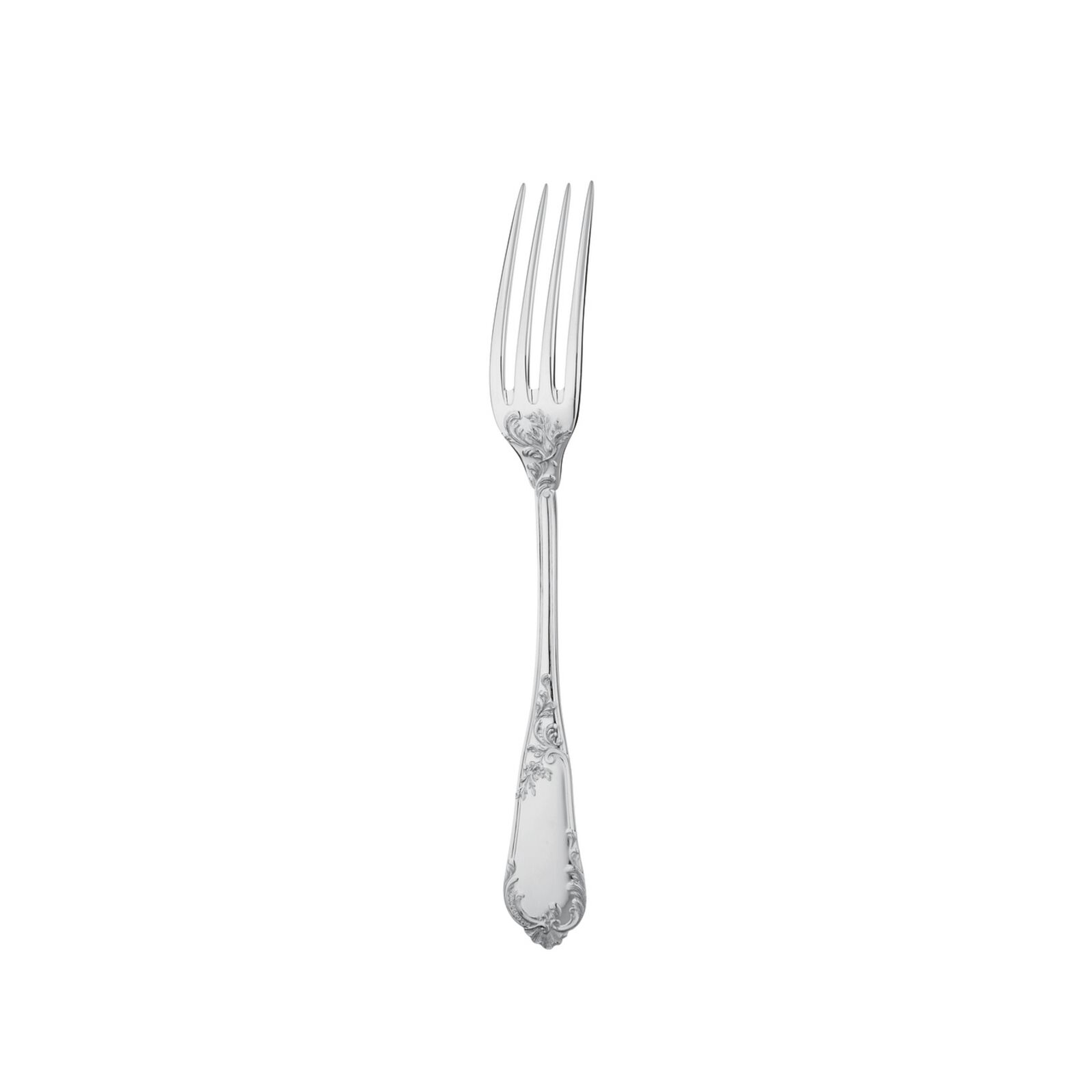 Dessert Fork Sterling Silver Gold Accents | Rocaille