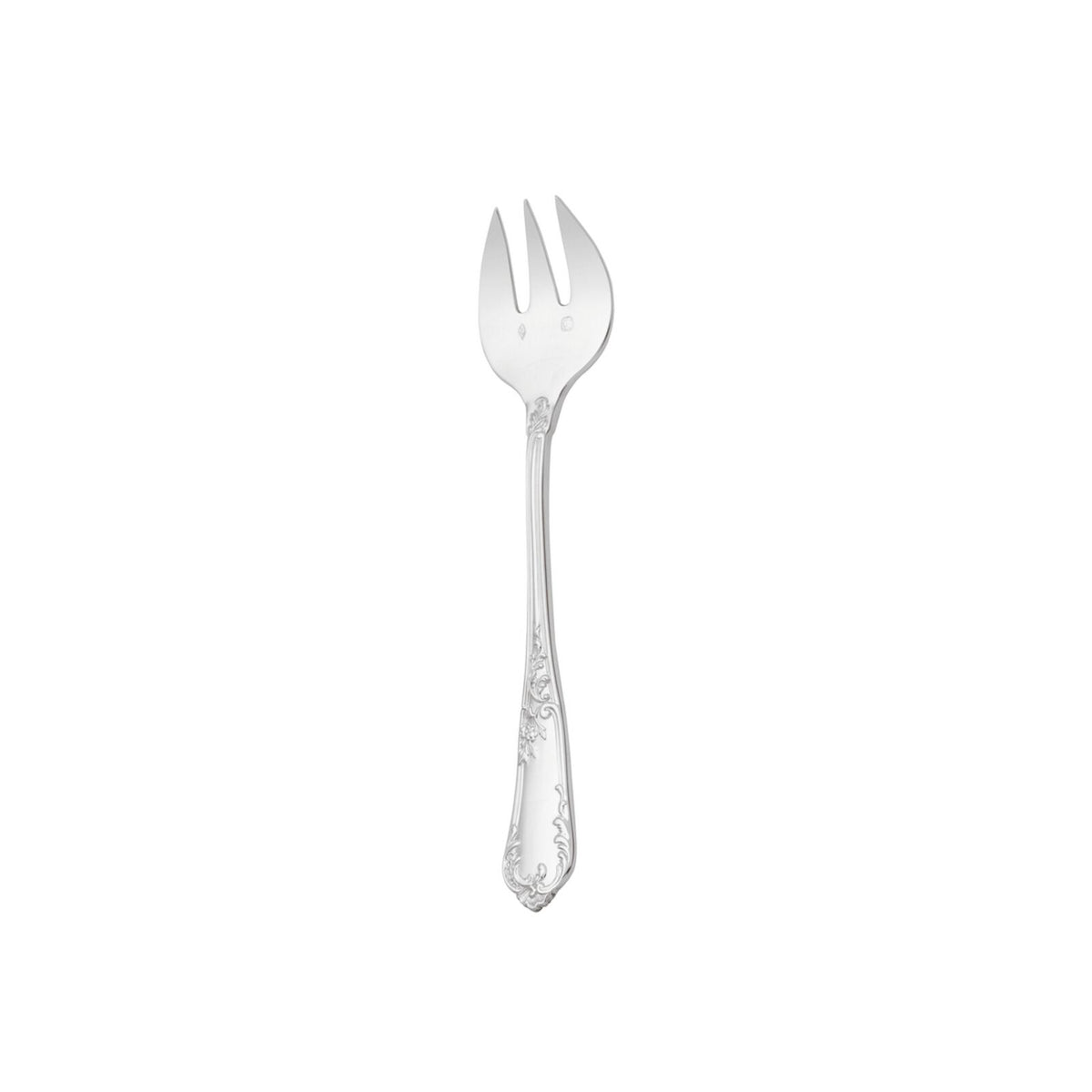 Oyster Fork Sterling Silver Gold Accents | Rocaille