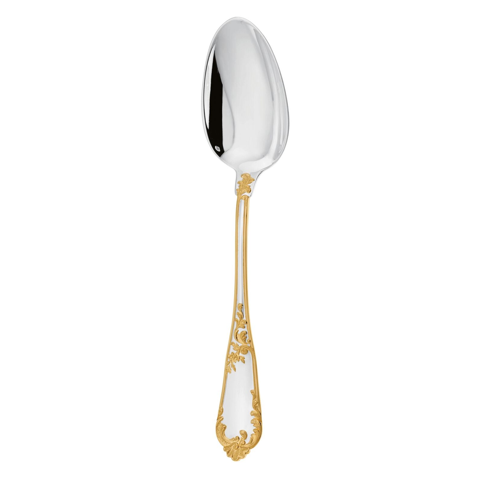 Dinner Spoon Sterling Silver Gold Accents | Rocaille