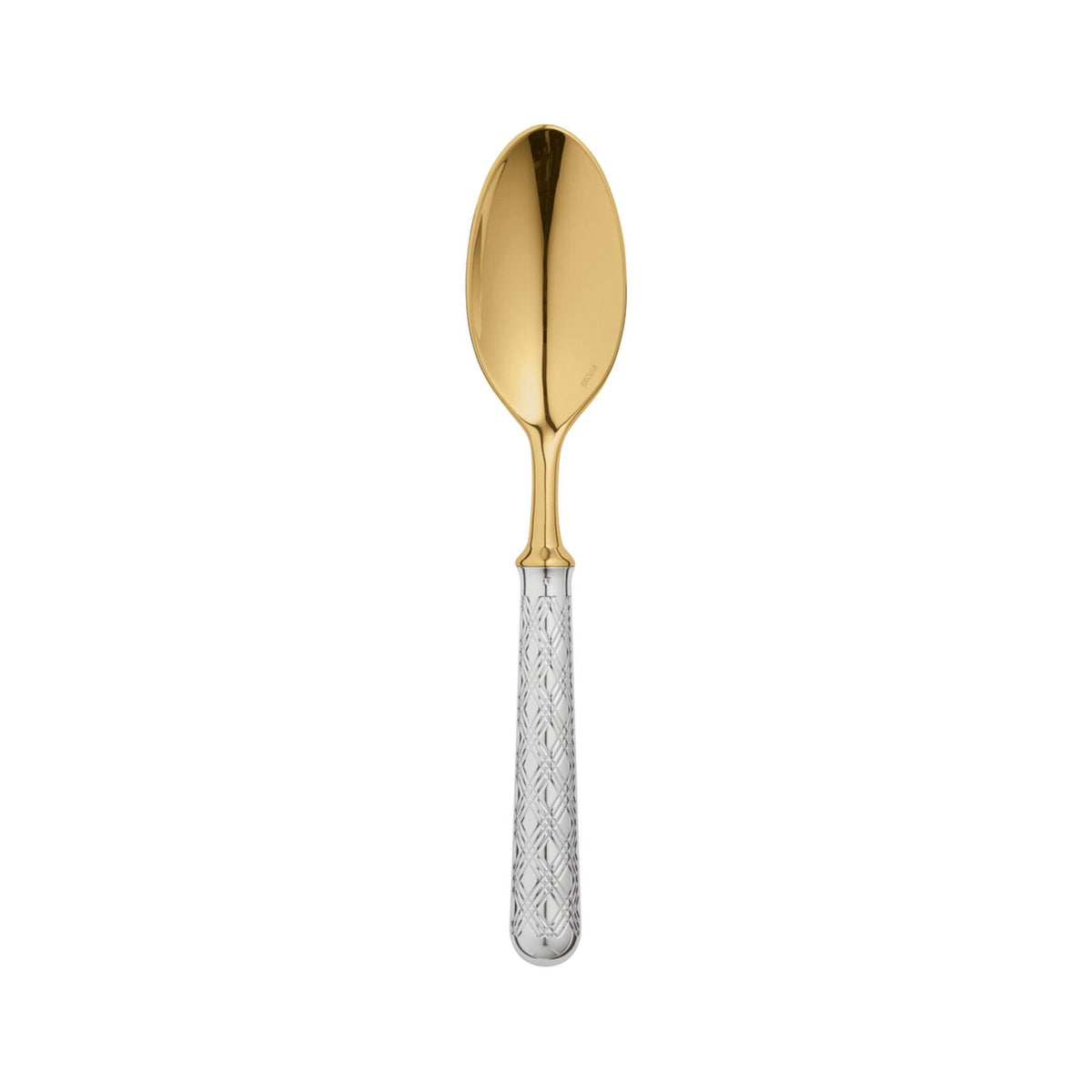 Dessert Spoon PVD Black / | Silver Plated | Miroir Oxford