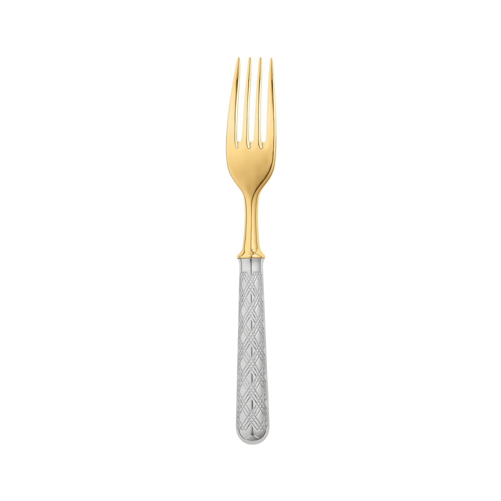 Dessert Fork PVD Black / | Silver Plated | Miroir Oxford