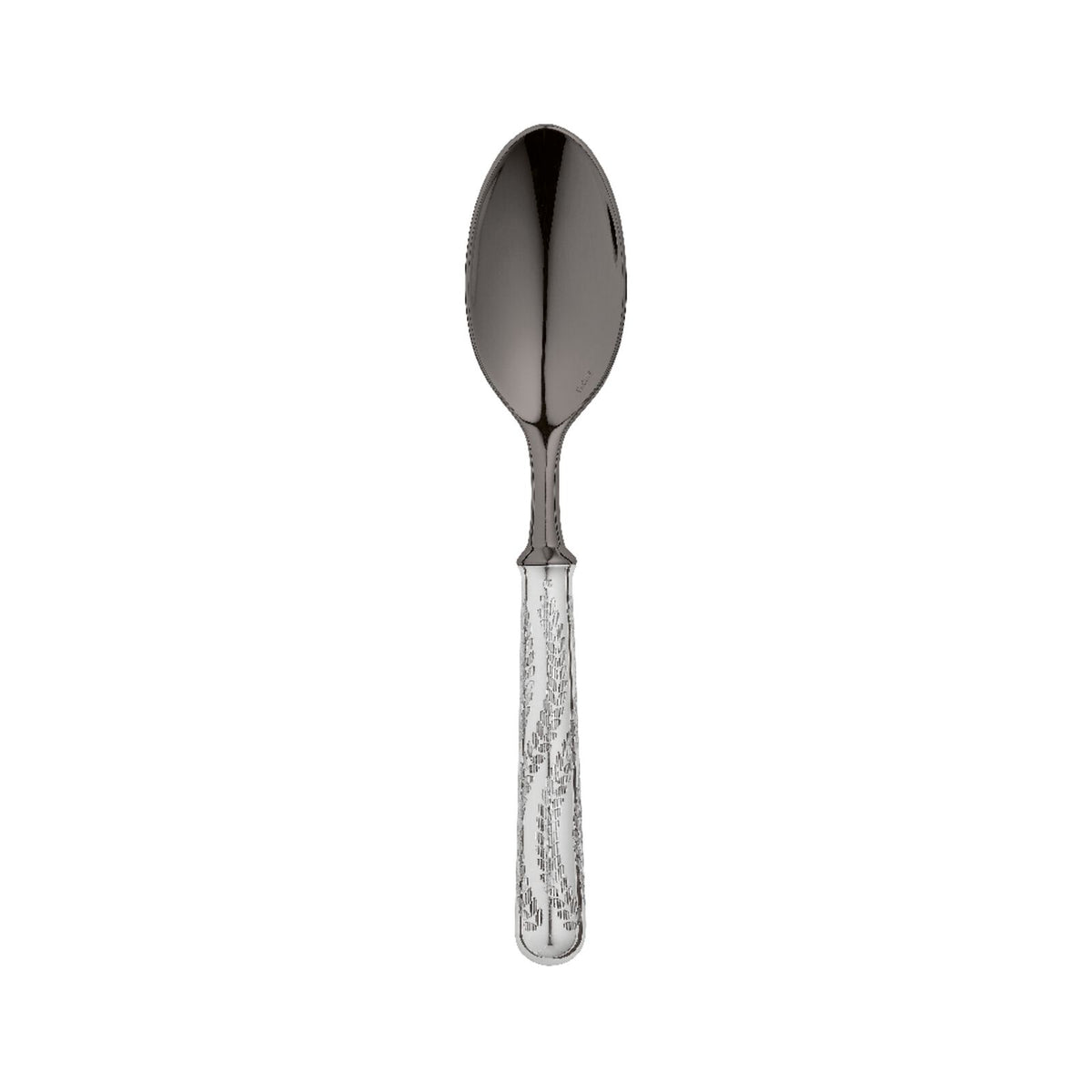 Dessert Spoon PVD Black / | Silver Plated | Miroir Eden