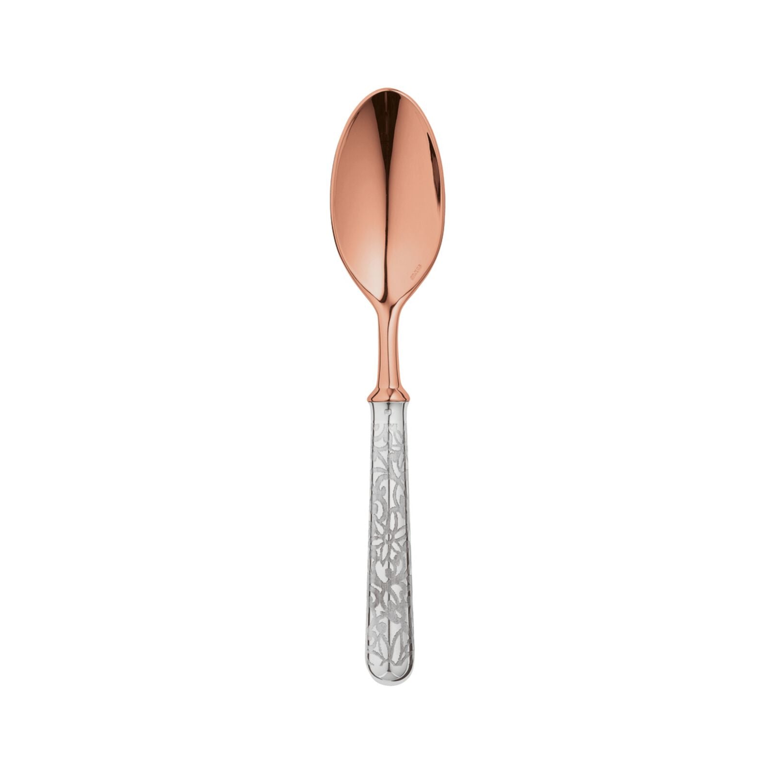 Dessert Spoon PVD Black / | Silver Plated | Miroir Tolède