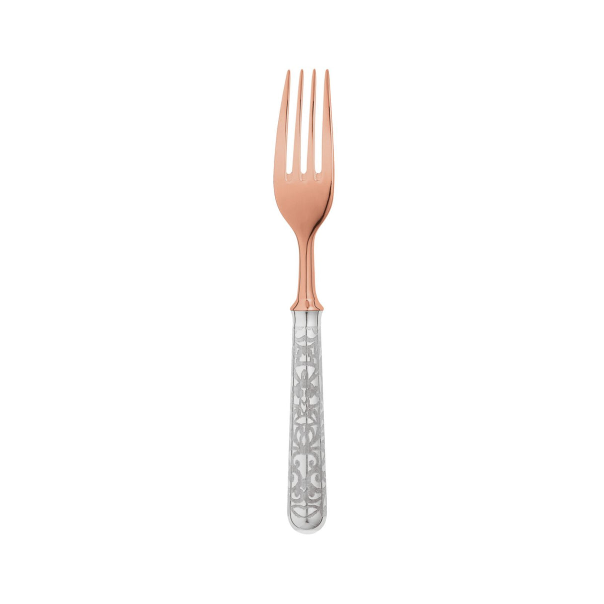 Dessert Fork PVD Copper / | Silver Plated | Miroir Tolède