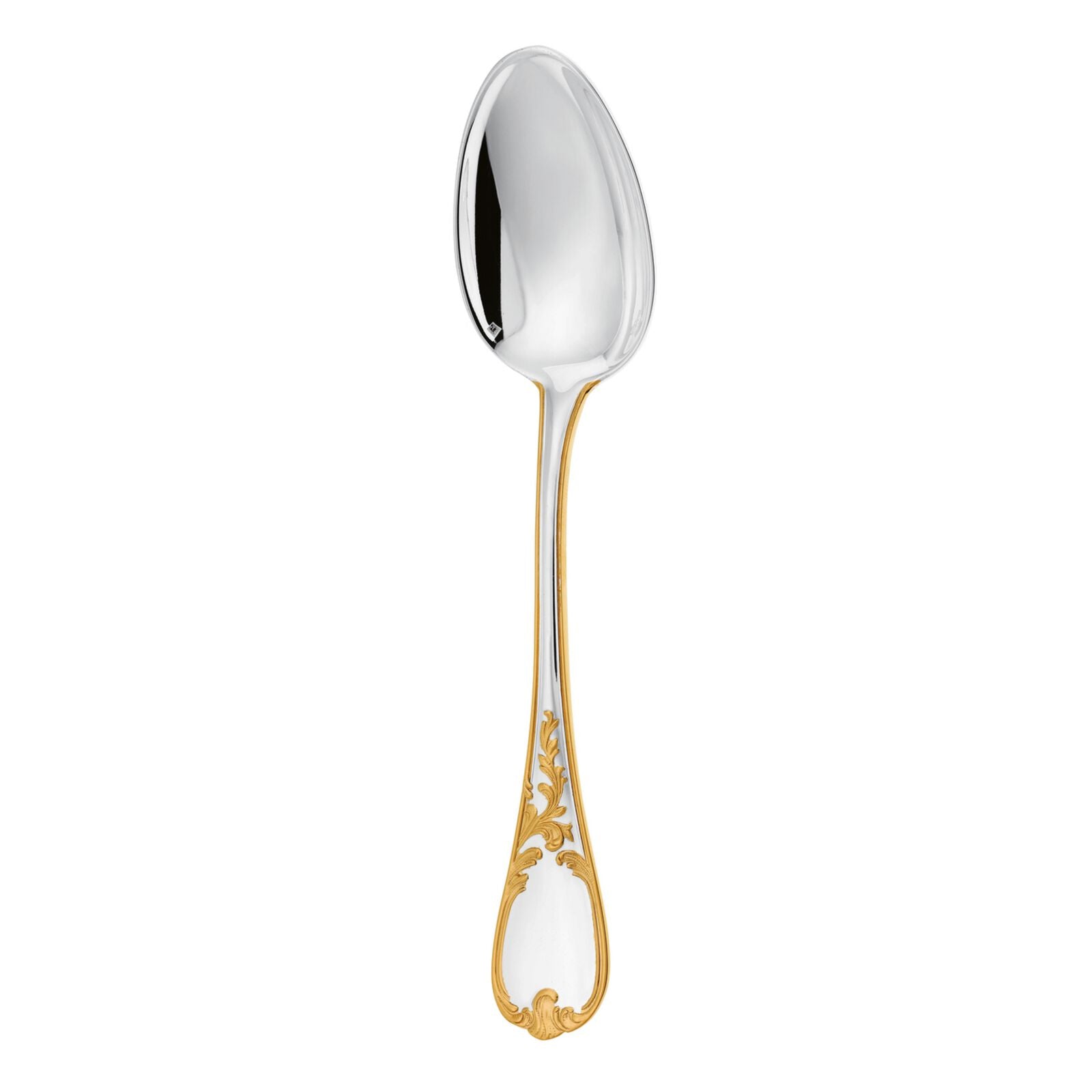 Dinner Spoon | Silver Plated Gold Accents | Du Barry
