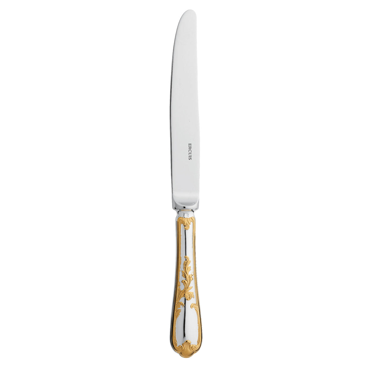 Dinner Knife | Silver Plated Gold Accents | Du Barry