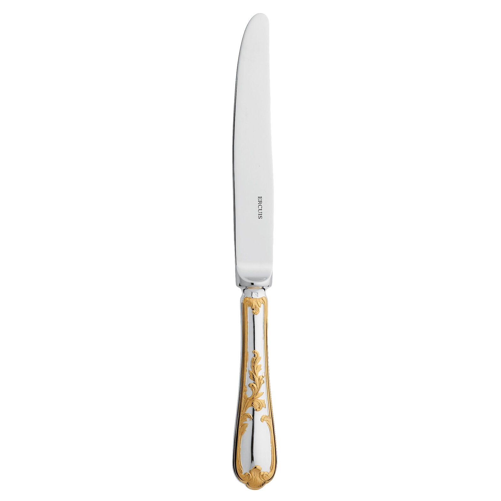 Dinner Knife | Silver Plated Gold Accents | Du Barry
