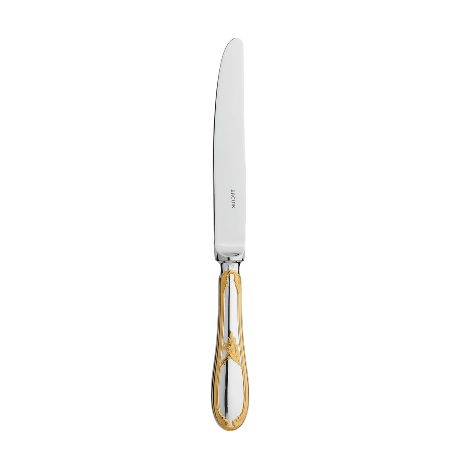 Dessert Knife | Silver Plated Gold Accents | Lauriers