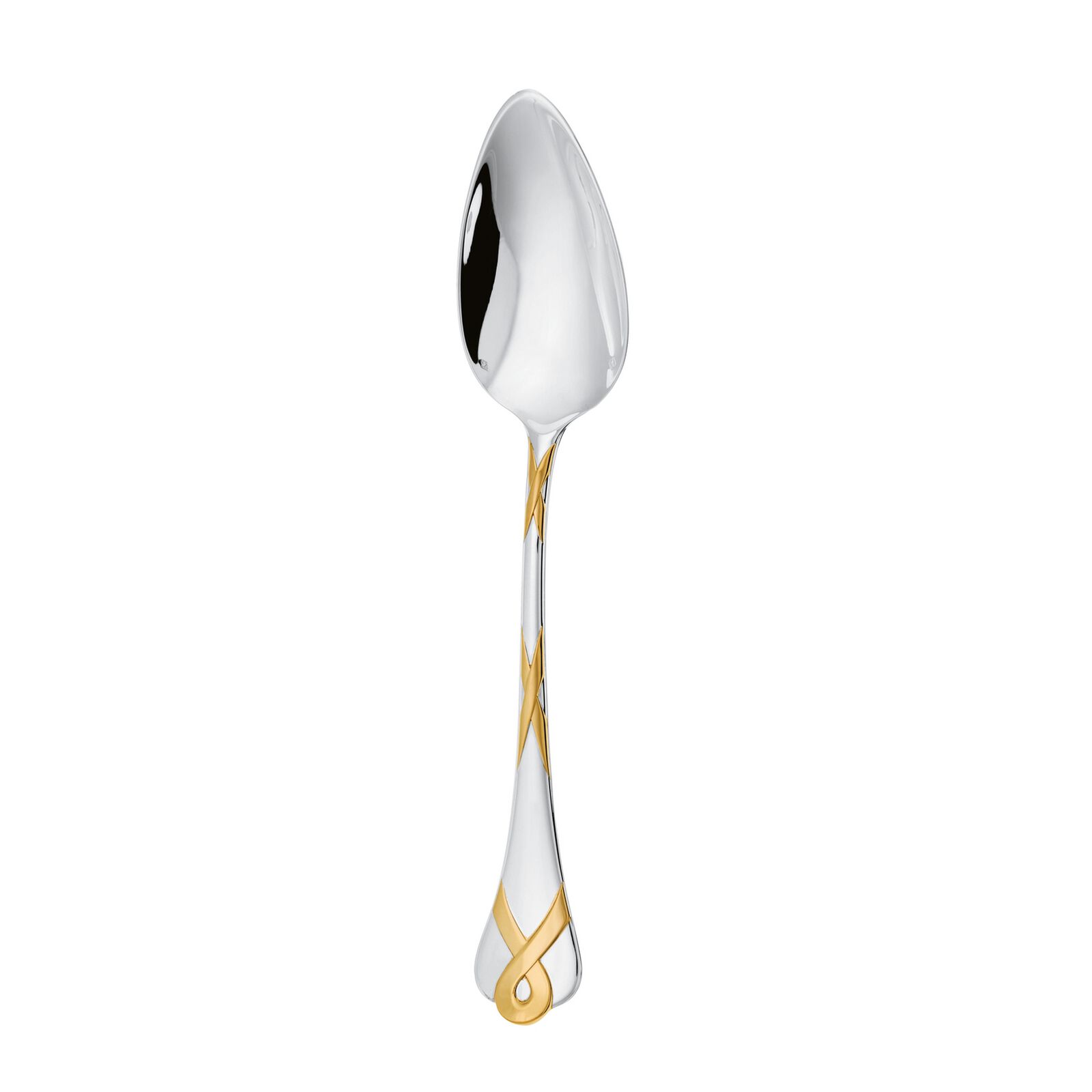 Dinner Spoon | Silver Plated Gold Accents | Paris