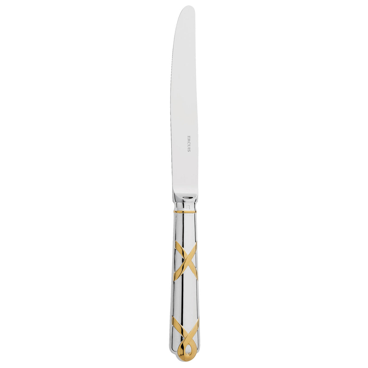 Dinner Knife | Silver Plated Gold Accents | Paris